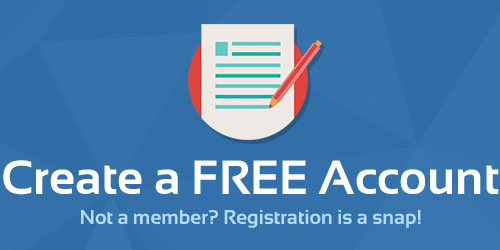 Create a FREE Account Not a member? Registration is a snap!